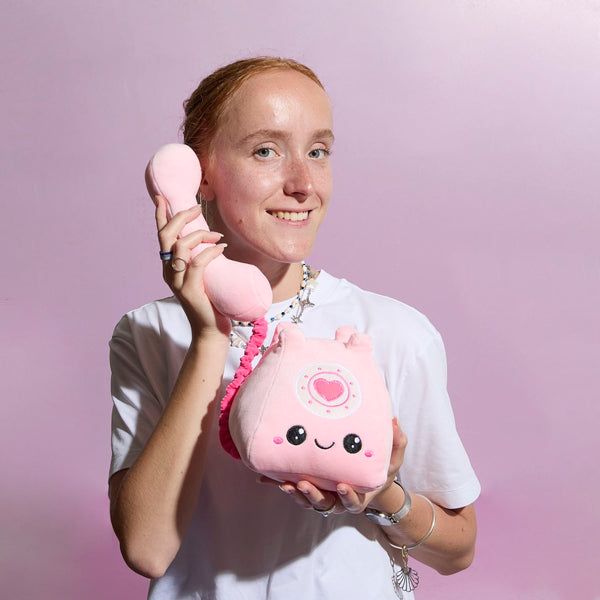 la chaise longue PELUCHE TELEPHONE ROSE