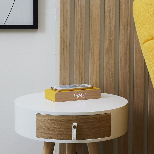 La Chaise Longue REVEIL CHARGEUR BOIS JAUNE