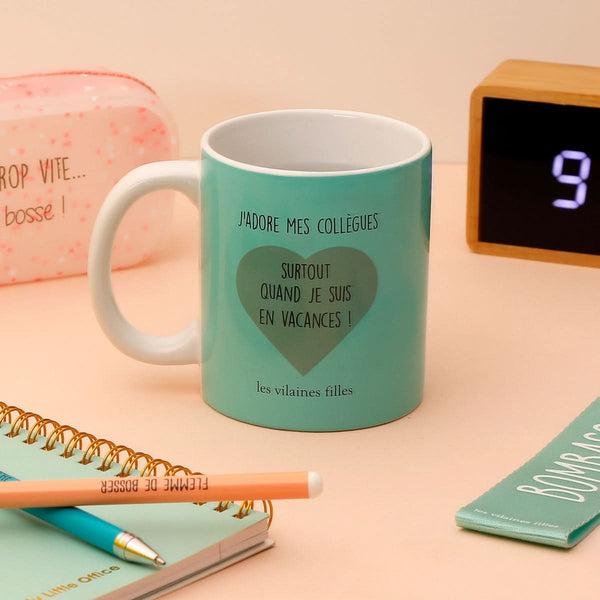 la chaise longue MUG THERMOREACTIF J ADORE MES COLLEGUES