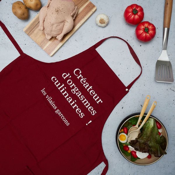 la chaise longue TABLIER CREATEUR D ORGASMES CULINAIRES