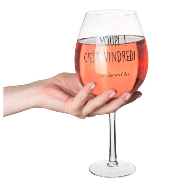 La Chaise Longue VERRE A VIN 75 CL YOUPI C EST VINDREDI