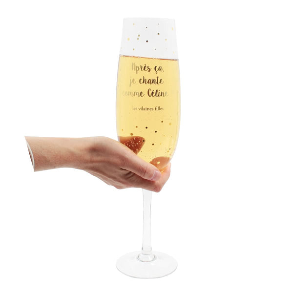 La Chaise Longue VERRE PROSECCO XL JE CHANTE COMME CELINE