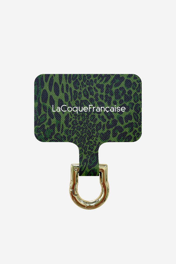 la coque française Adaptateur Personnalise Leopard Vert
