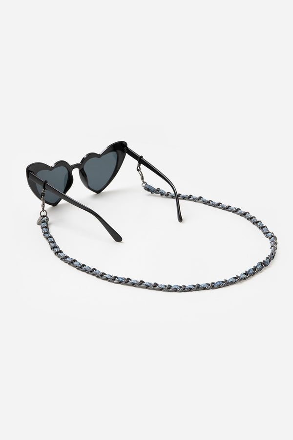 la coque française Bijoux Chaine De Lunette Cali Bleu 72 cm