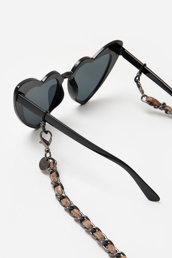 La Coque Française Bijoux Chaine De Lunette Cali Marron 72 Cm