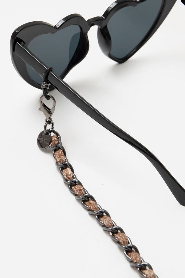 La Coque Française Bijoux Chaine De Lunette Cali Marron 72 Cm