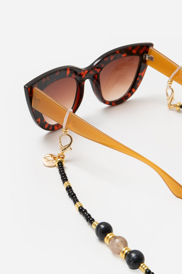 La Coque Française Bijoux Chaine De Lunette Iris Noir 72 Cm