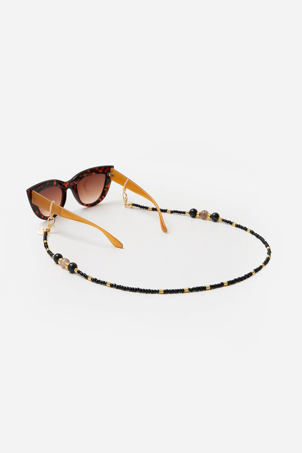 la coque française Bijoux Chaine De Lunette Iris Noir 72 cm