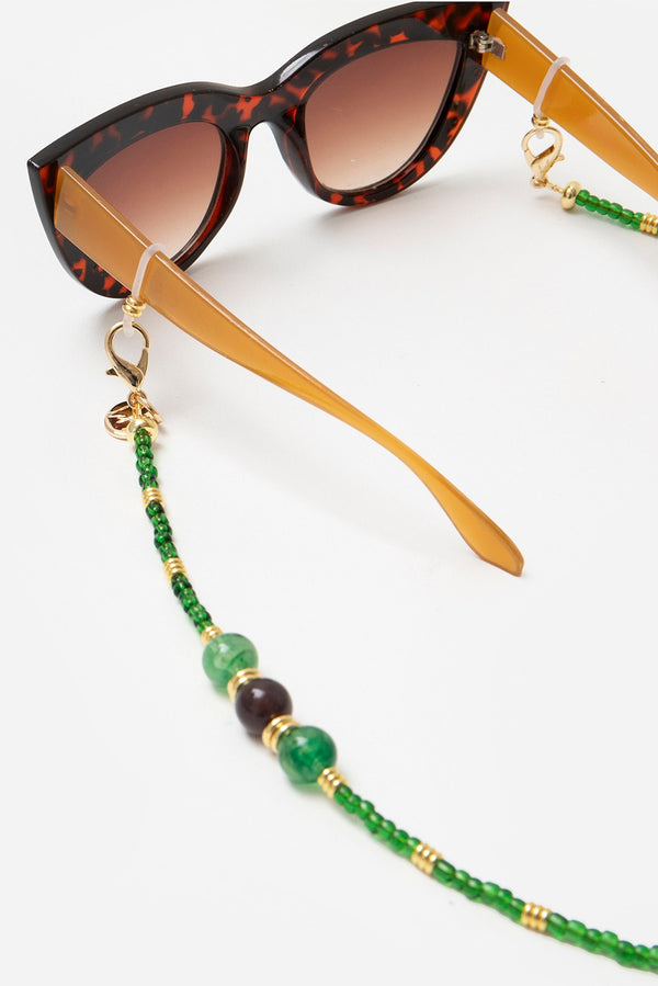 La Coque Française Bijoux Chaine De Lunette Iris Vert 72 Cm