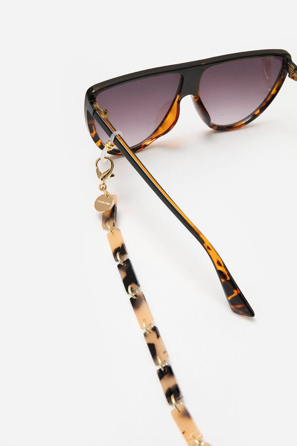 La Coque Française Bijoux Chaine De Lunette Nahara Beige 72 Cm