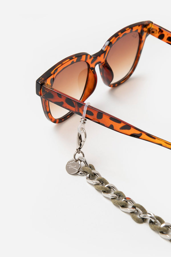 La Coque Française Bijoux Chaine De Lunette Sona Kaki 72 Cm