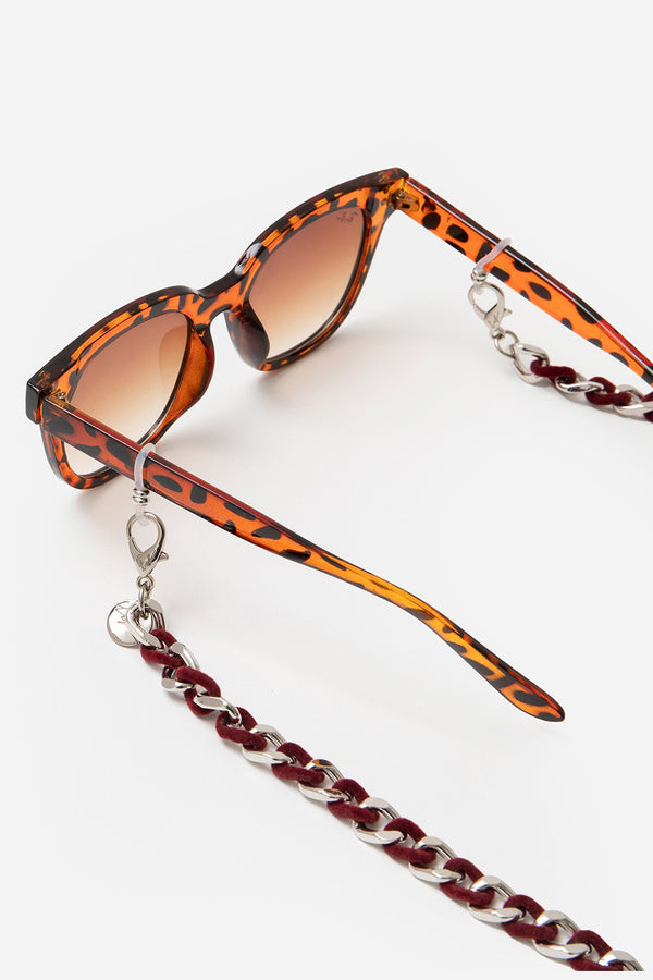 La Coque Française Bijoux Chaine De Lunette Sona Rouge 72 Cm