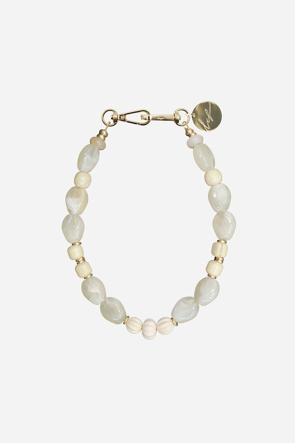 la coque française Bijoux Collier Constance Beige 40 cm