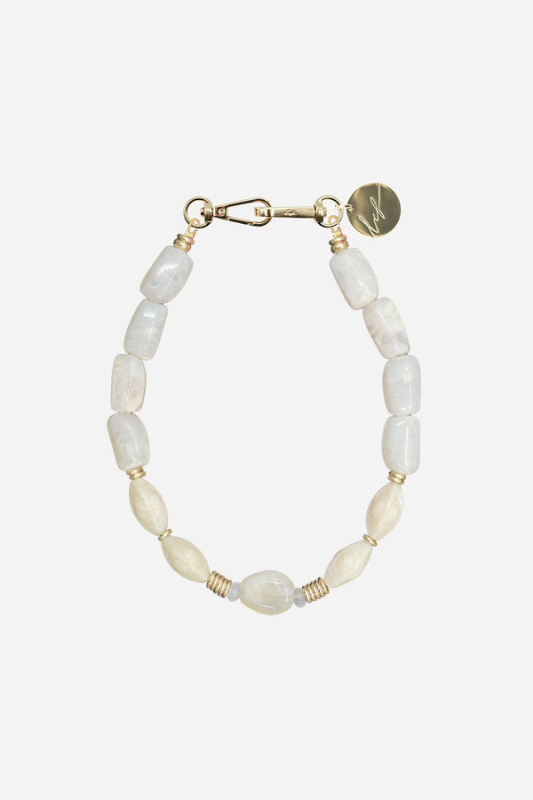 la coque française Bijoux Collier Lorelei Beige 40 cm