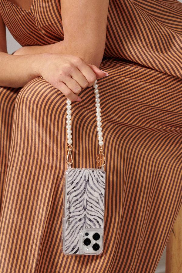 La Coque Française Chaine Courte Agathe Blanc 40 Cm