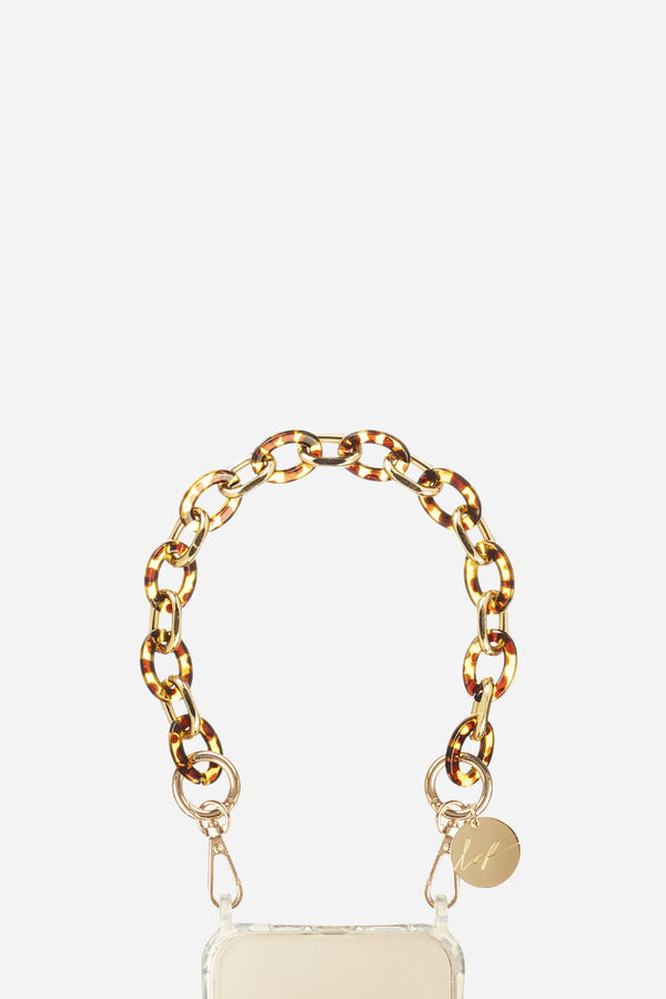 La Coque Française Chaine Courte Cassy Marron 40 Cm