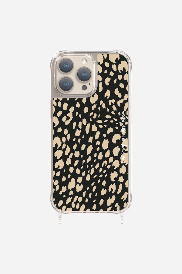 La Coque Française Chaine Gia Moutarde Et Coque Léopard IPhone 15 Pro