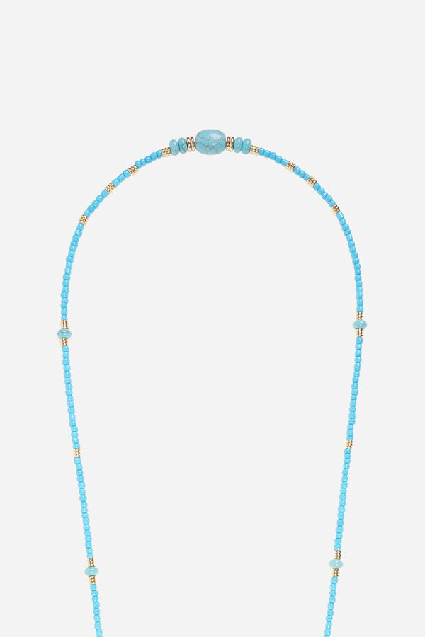 La Coque Française Chaine Longue Kathia Turquoise 120 Cm