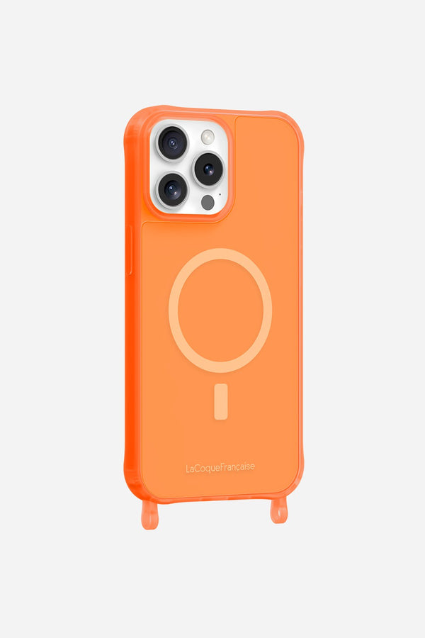 La Coque Française Coque Anneaux Fluo Magsafe Teen Spirit Orange IPhone 16 Pro