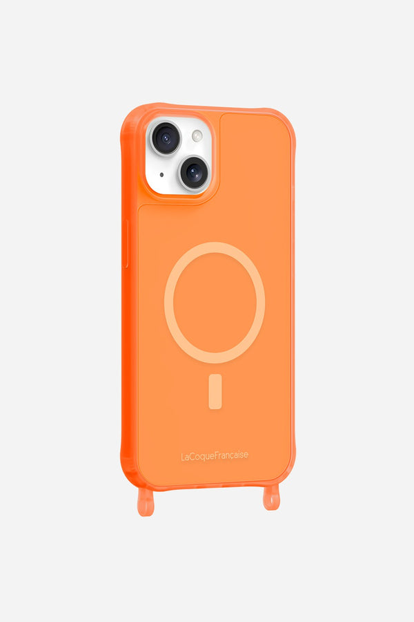 La Coque Française Coque Anneaux Fluo Magsafe Teen Spirit Orange IPhone 16 Pro