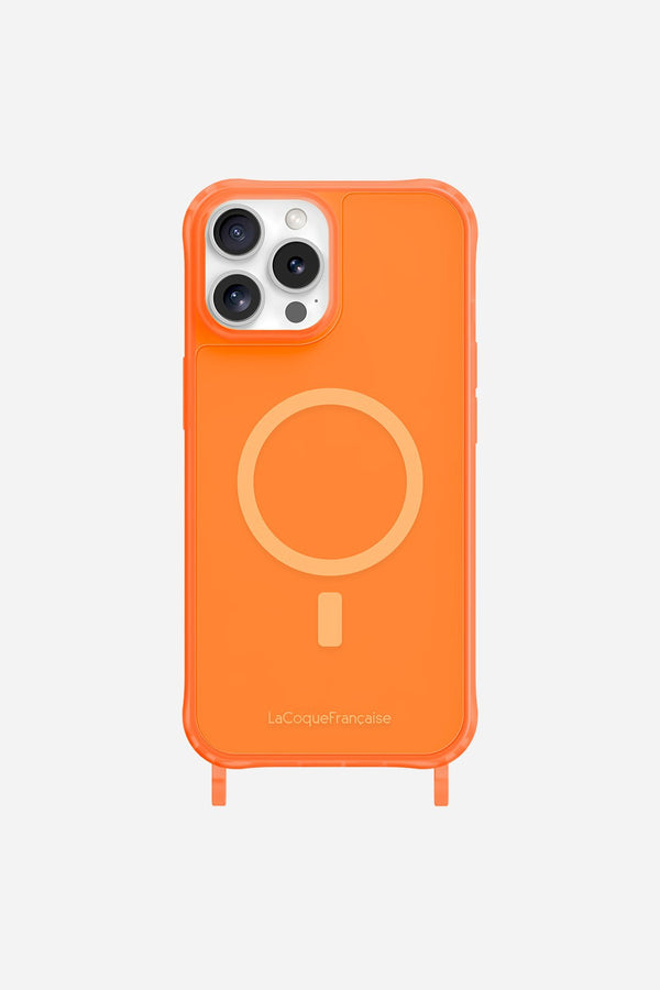 la coque française Coque Anneaux Fluo Magsafe Teen Spirit Orange iPhone 16 Pro