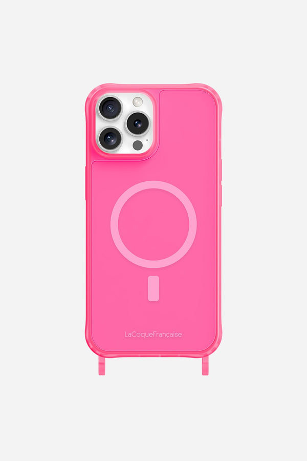 la coque française Coque Anneaux Fluo Magsafe Teen Spirit Rose iPhone 16 Pro