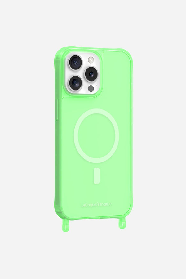 La Coque Française Coque Anneaux Fluo Magsafe Teen Spirit Vert IPhone 16 Pro
