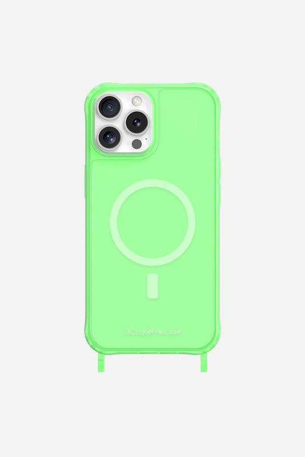 la coque française Coque Anneaux Fluo Magsafe Teen Spirit Vert iPhone 16 Pro