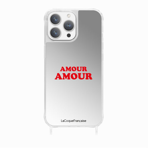 la coque française Coque Anneaux Imprimee Amour Amour iPhone 15 Pro