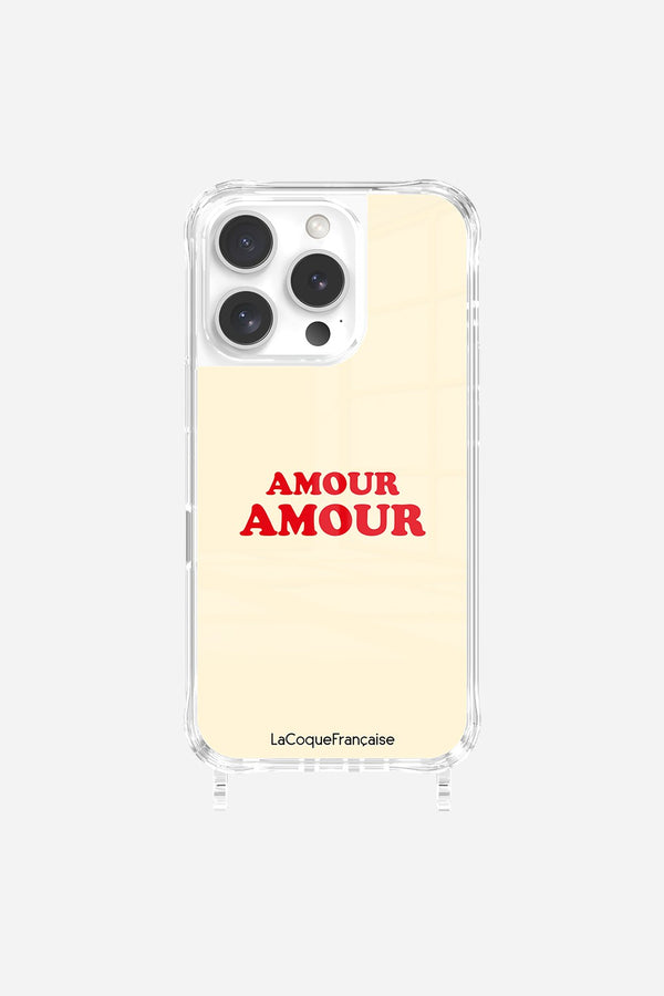 La Coque Française Coque Anneaux Imprimee Amour Amour IPhone 16 Pro