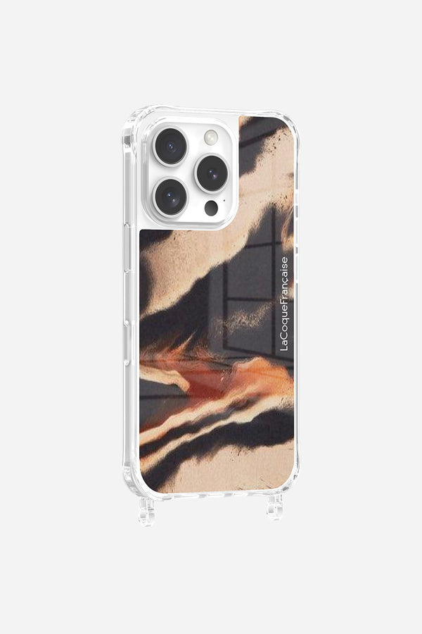 la coque française Coque Anneaux Imprimee Antilope iPhone 16 Pro