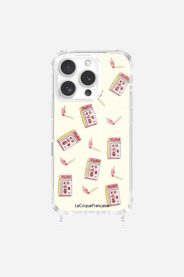 La Coque Française Coque Anneaux Imprimee Boite Allumette & Allumette IPhone 16 Pro