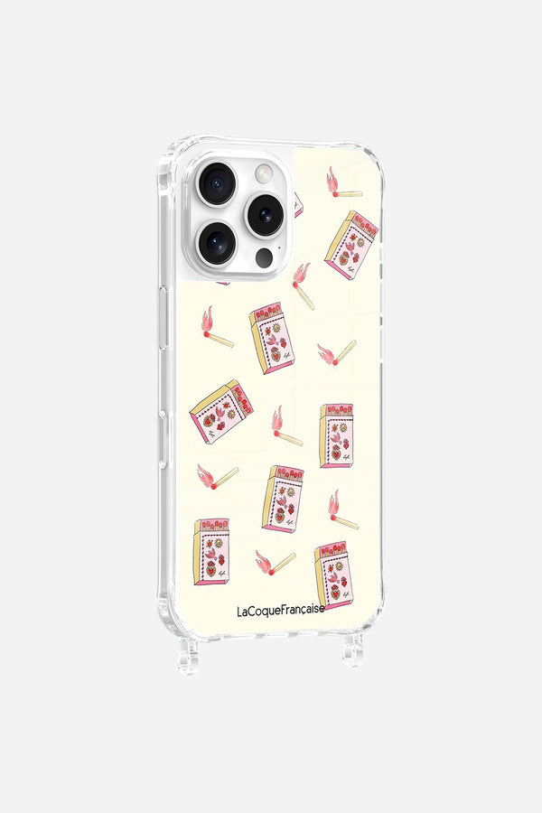 La Coque Française Coque Anneaux Imprimee Boite Allumette & Allumette IPhone 16 Pro