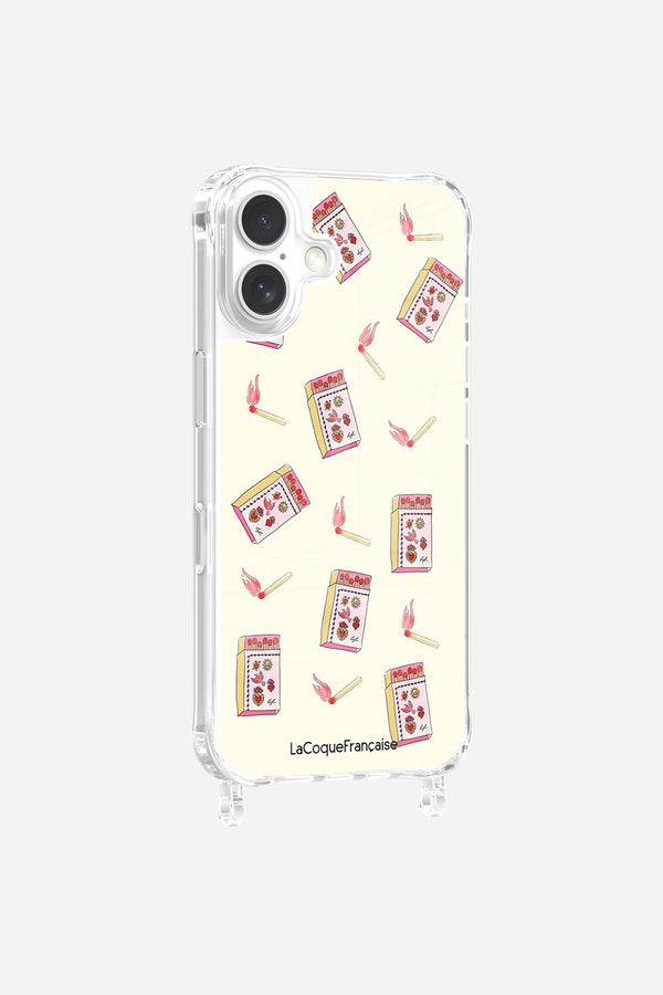 La Coque Française Coque Anneaux Imprimee Boite Allumette & Allumette IPhone 16 Pro