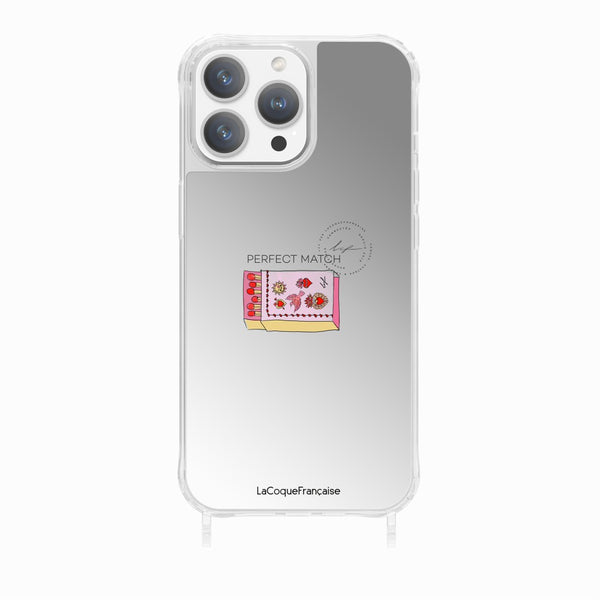 la coque française Coque Anneaux Imprimee Boite D'allumettes iPhone 15 Pro
