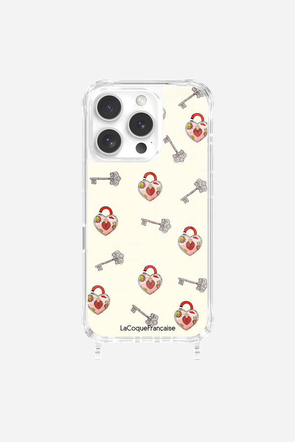 La Coque Française Coque Anneaux Imprimee Cadenas & Cle IPhone 16 Pro