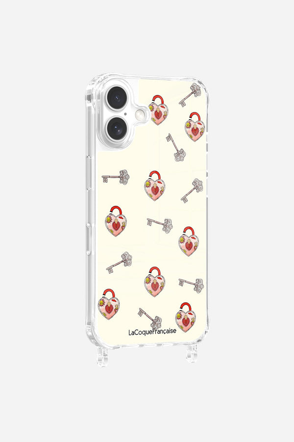 La Coque Française Coque Anneaux Imprimee Cadenas & Cle IPhone 16 Pro