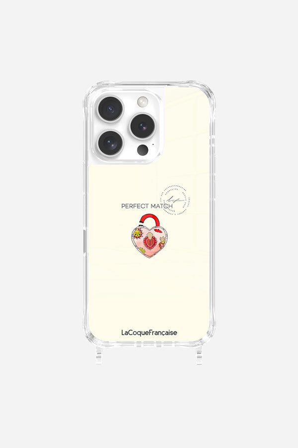 La Coque Française Coque Anneaux Imprimee Cadenas Coeur IPhone 16 Pro