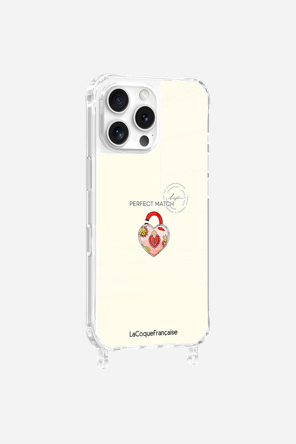 La Coque Française Coque Anneaux Imprimee Cadenas Coeur IPhone 16 Pro