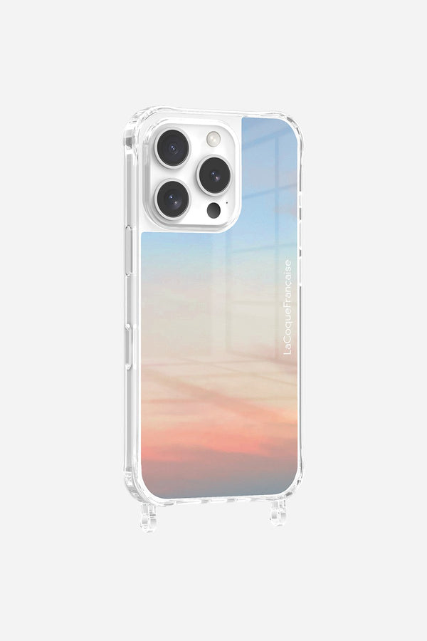 la coque française Coque Anneaux Imprimee Ete 20h00 iPhone 16 Pro