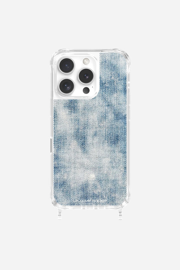 La Coque Française Coque Anneaux Imprimee Jean Bleu IPhone 16 Pro