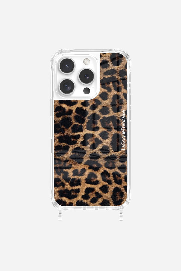 La Coque Française Coque Anneaux Imprimee Leopard Noir Et Brun IPhone 16 Pro