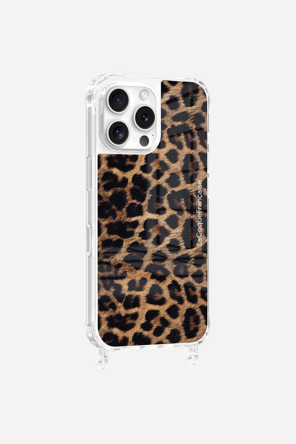 La Coque Française Coque Anneaux Imprimee Leopard Noir Et Brun IPhone 16 Pro