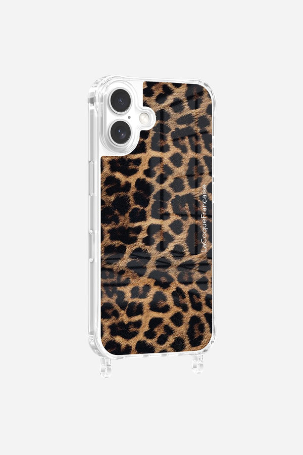 La Coque Française Coque Anneaux Imprimee Leopard Noir Et Brun IPhone 16 Pro