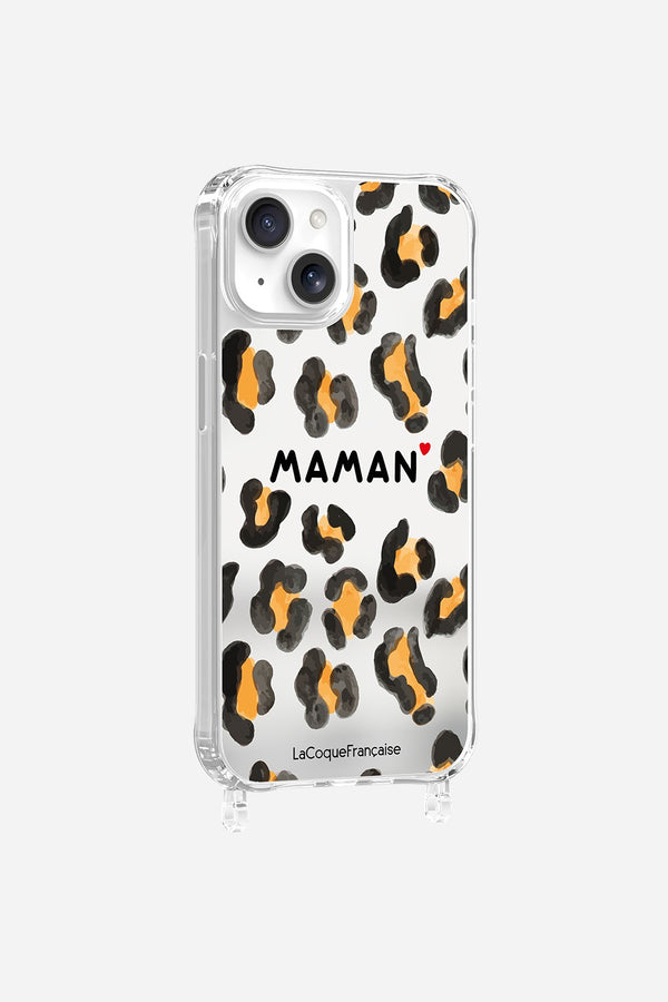 La Coque Française Coque Anneaux Imprimee Maman Leopard IPhone 15 Pro