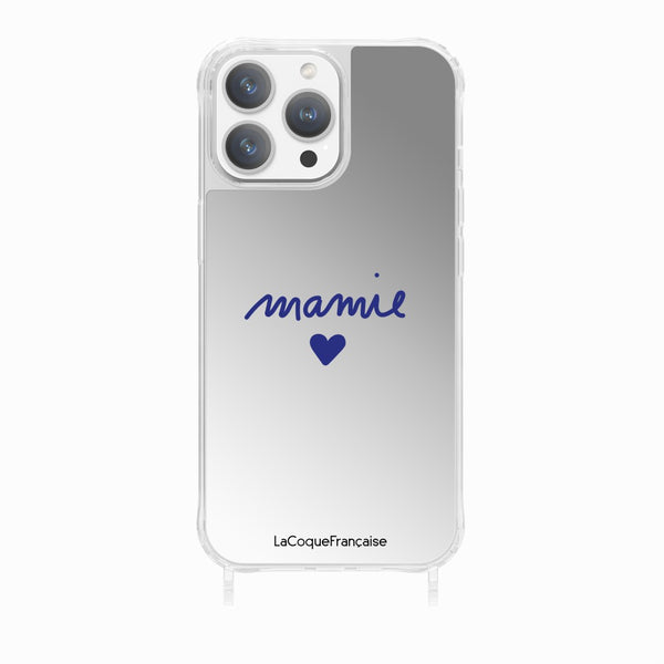 la coque française Coque Anneaux Imprimee Mamie Coeur iPhone 15 Pro