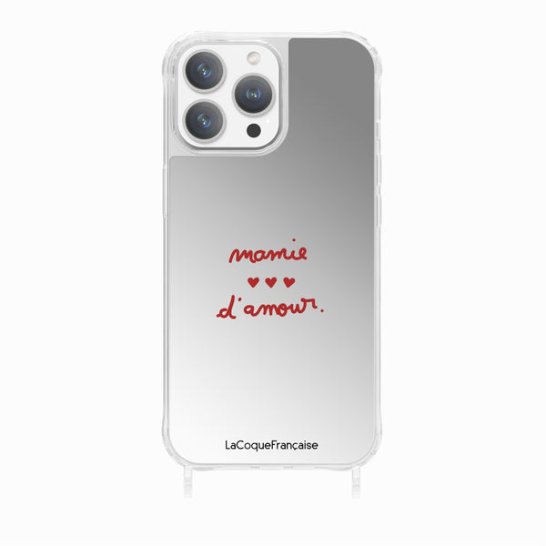 la coque française Coque Anneaux Imprimee Mamie D'amour iPhone 15 Pro