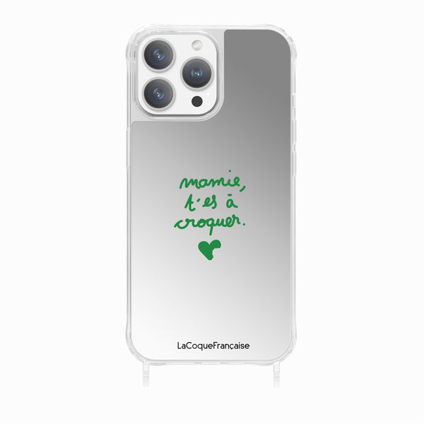 la coque française Coque Anneaux Imprimee Mamie T'es A Croquer iPhone 15 Pro
