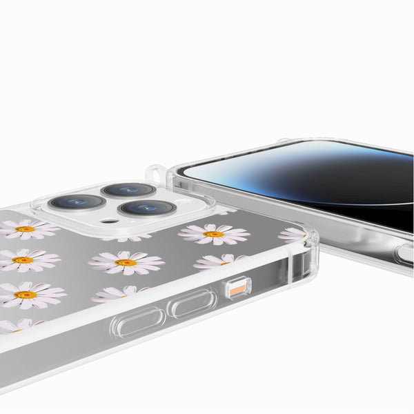 La Coque Française Coque Anneaux Imprimee Marguerites IPhone 16 Pro