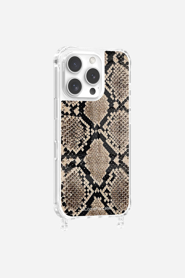 la coque française Coque Anneaux Imprimee Python Beige iPhone 16 Pro la coque française Coque Anneaux Imprimee Python Beige iPhone 16 Pro